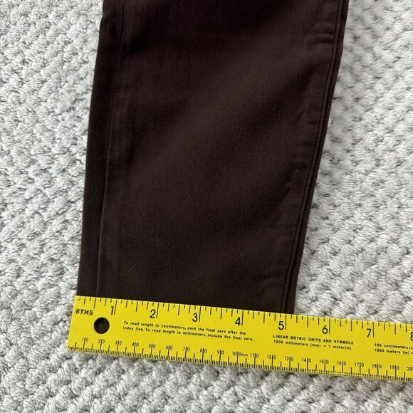 FRAME Pants Women 27 Brown Le High Skinny Crop Mid Rise Soft Stretchy 5 Pockets - Picture 9 of 16